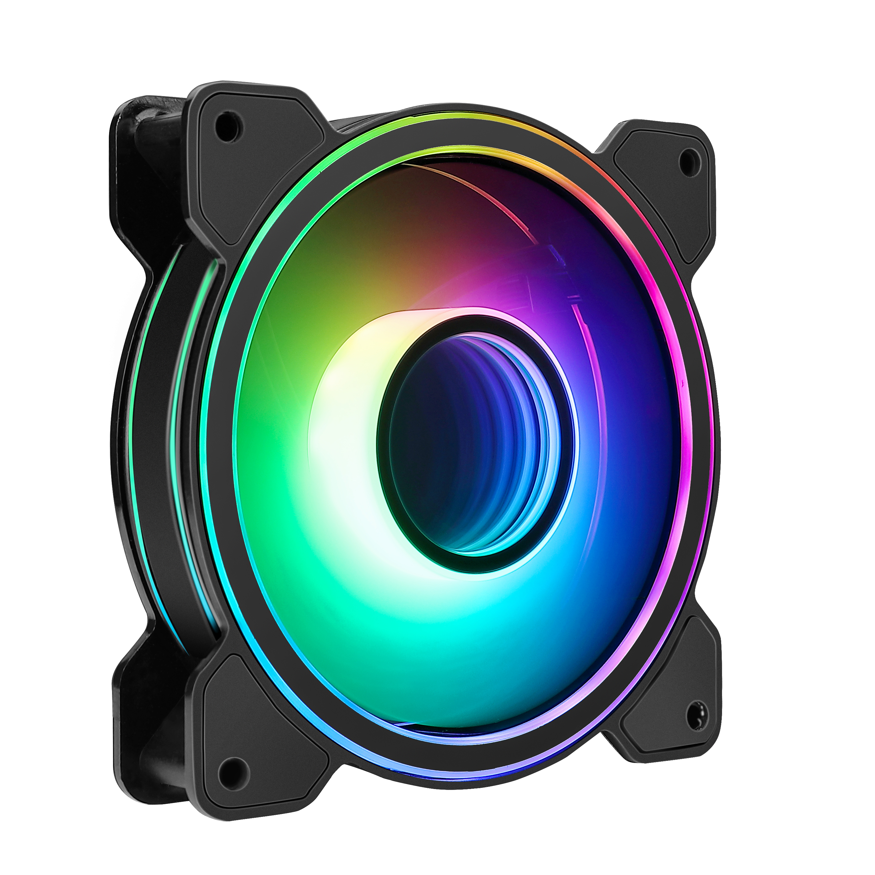 Newest infinity mirror rgb fan innovative 120mm cooling fan for pc