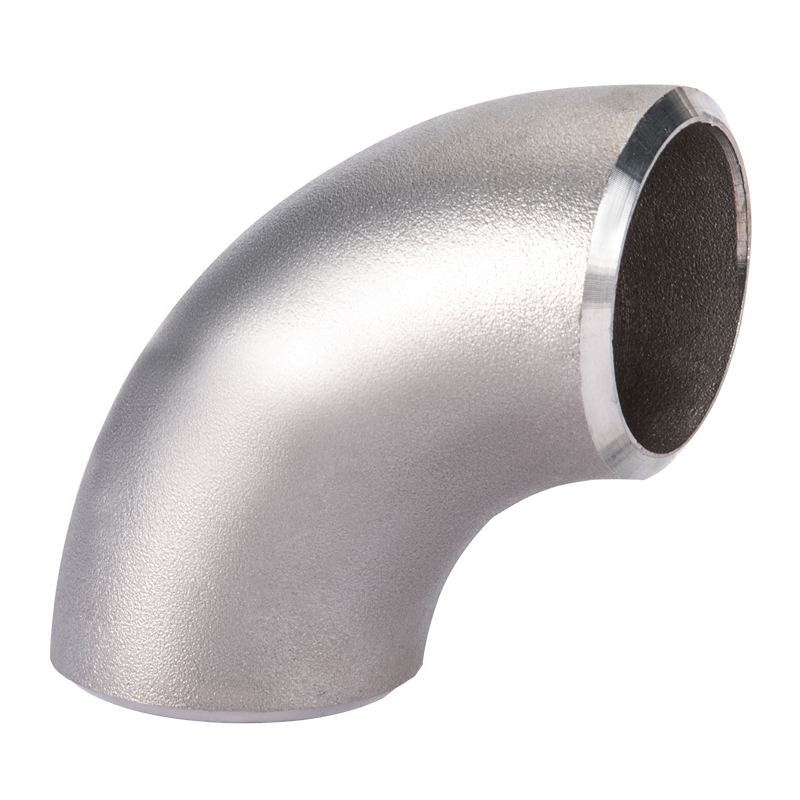 Butt Welded Stainless Steel Elbow 90 Degree Long Radius Elbow SS Tube Fitting  Rolled Sand Surface China Factory