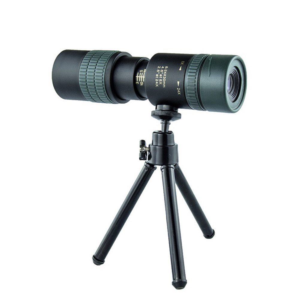 Outdoor Long Distance Mini 8-24x30 Super Telephoto Zoom Phone Camera Lens Monocular Telescope