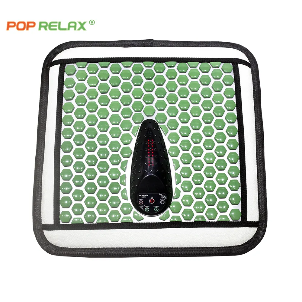 Pop Relax Photon Heating Mattress FIR Vibration portable shiatsu Germanium Massage mat