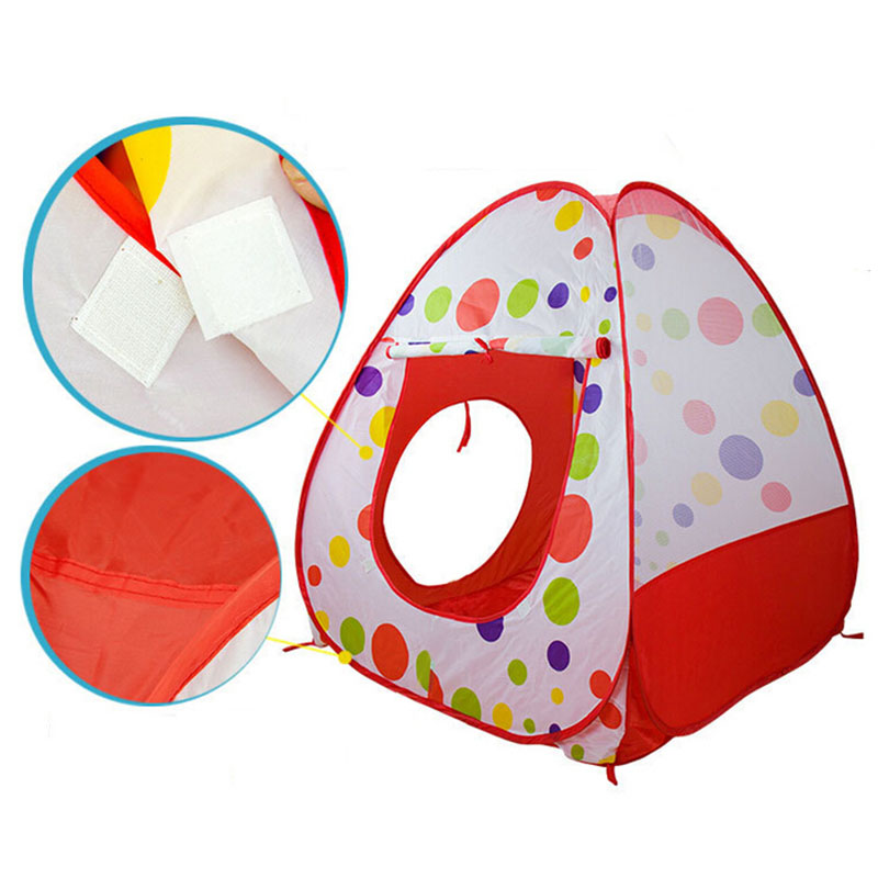 OEM High Quality Baby Children Inflatable Playground Jungle Ball Pop Up 3 In 1 Play Kids Tunnel Tent
