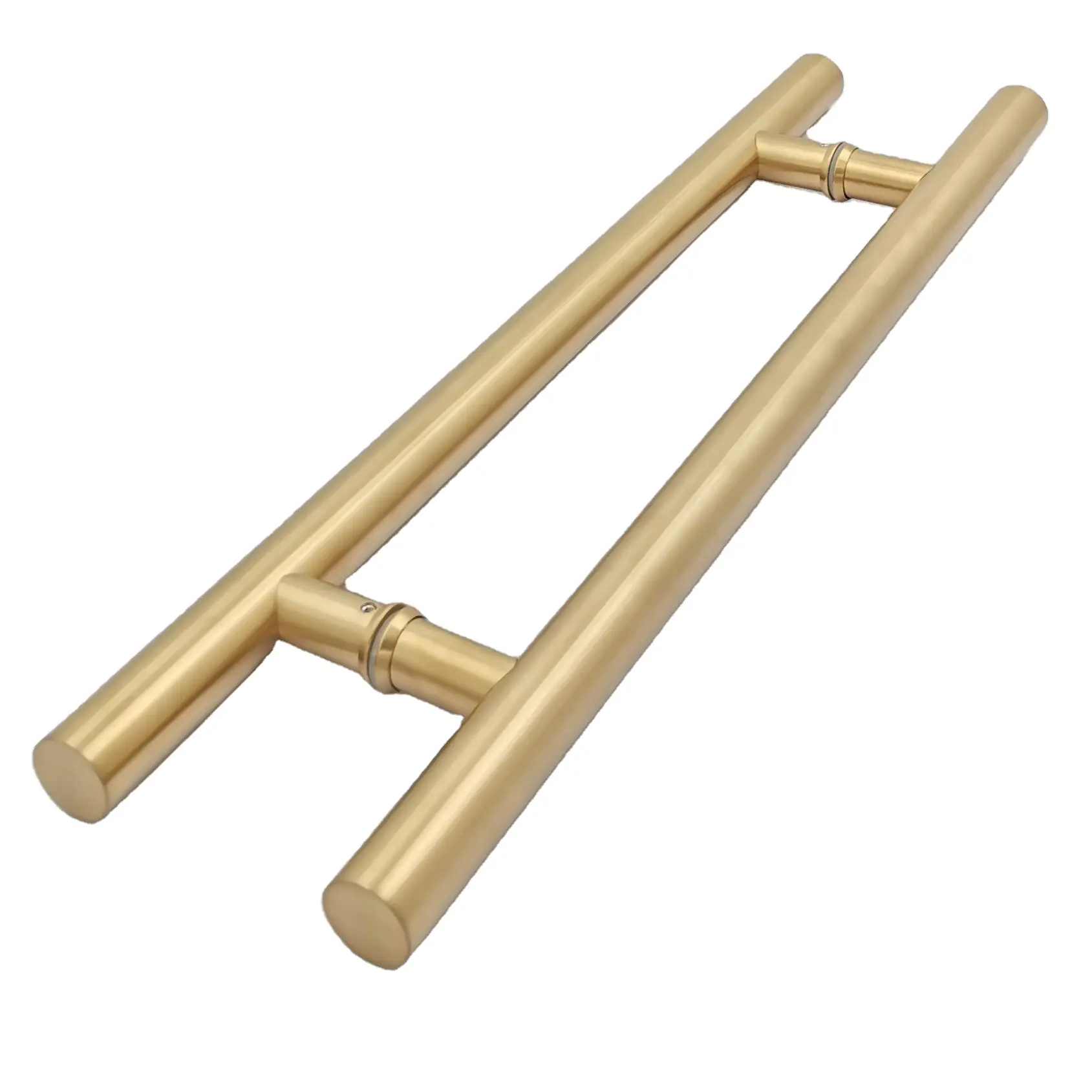 Brass Plated Ladder Pull SS304 Stainless Steel Wooden Door Pull Handle