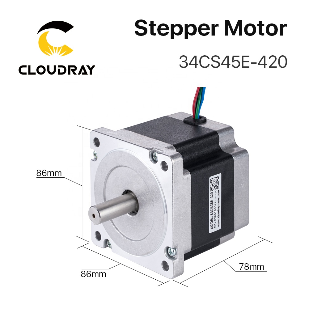 Cloudray CM25 Nema34 2 фазы L78 S12.7 шаговый двигатель 1,722 V 4.2A 4.5N.m для станка с ЧПУ с RoHs