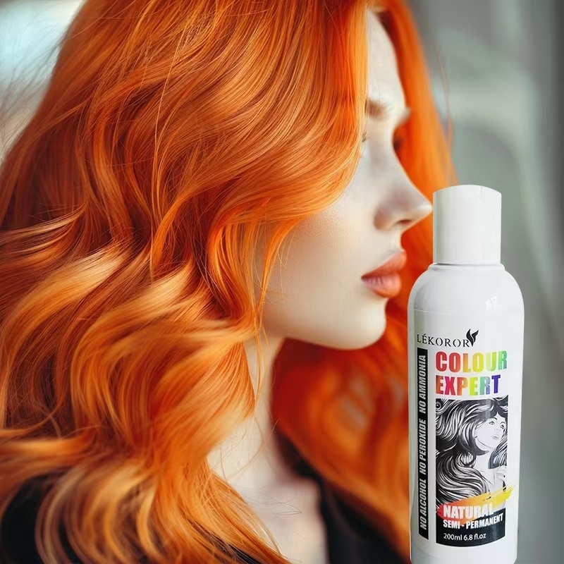 Semi permanent hair conditioning colour wax polish hair manicure