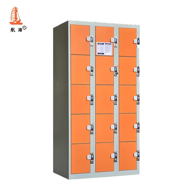 Euro Metal Vending Machine Shopping Mall Arcade Storage 15 Door Paid Service Steel Coint Operated Lockers