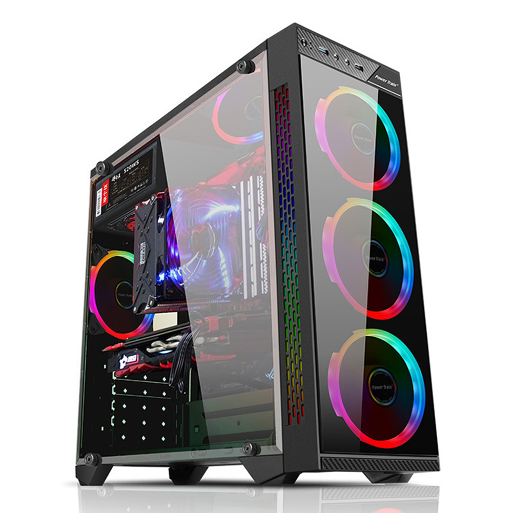 RGB с подсветкой стиль ПК, геймерские башни алюминий настроить чехол для игрового компьютера/
