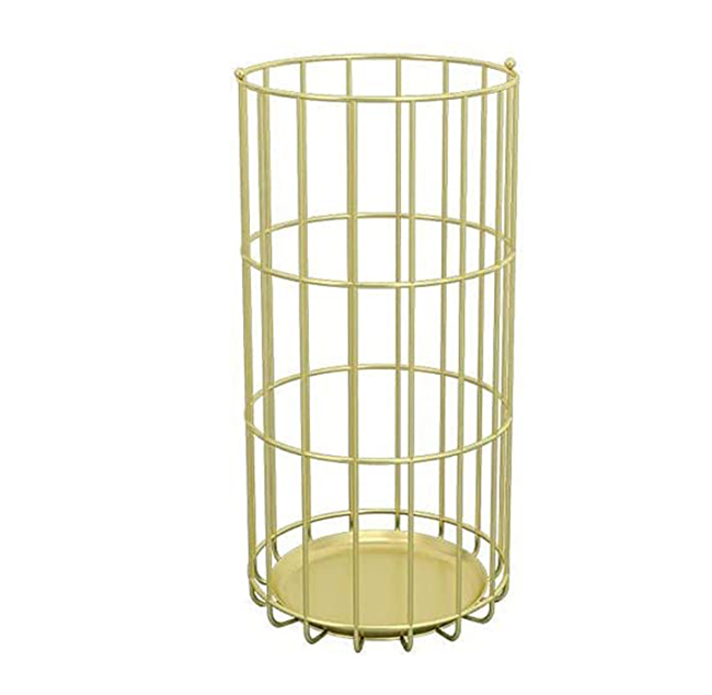 Entry Hallway Decor Taizhou Foldable Hotel Nordic Dry Leather Tube Headrest Stainless Steel Bench Rod Umbrella Holder