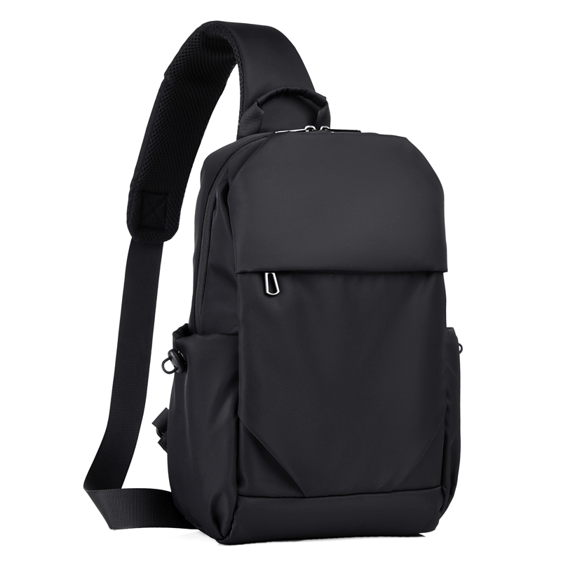 Multifunction custom crossbody chest one shoulder bag waterproof mens chest shoulder sling bag for men women