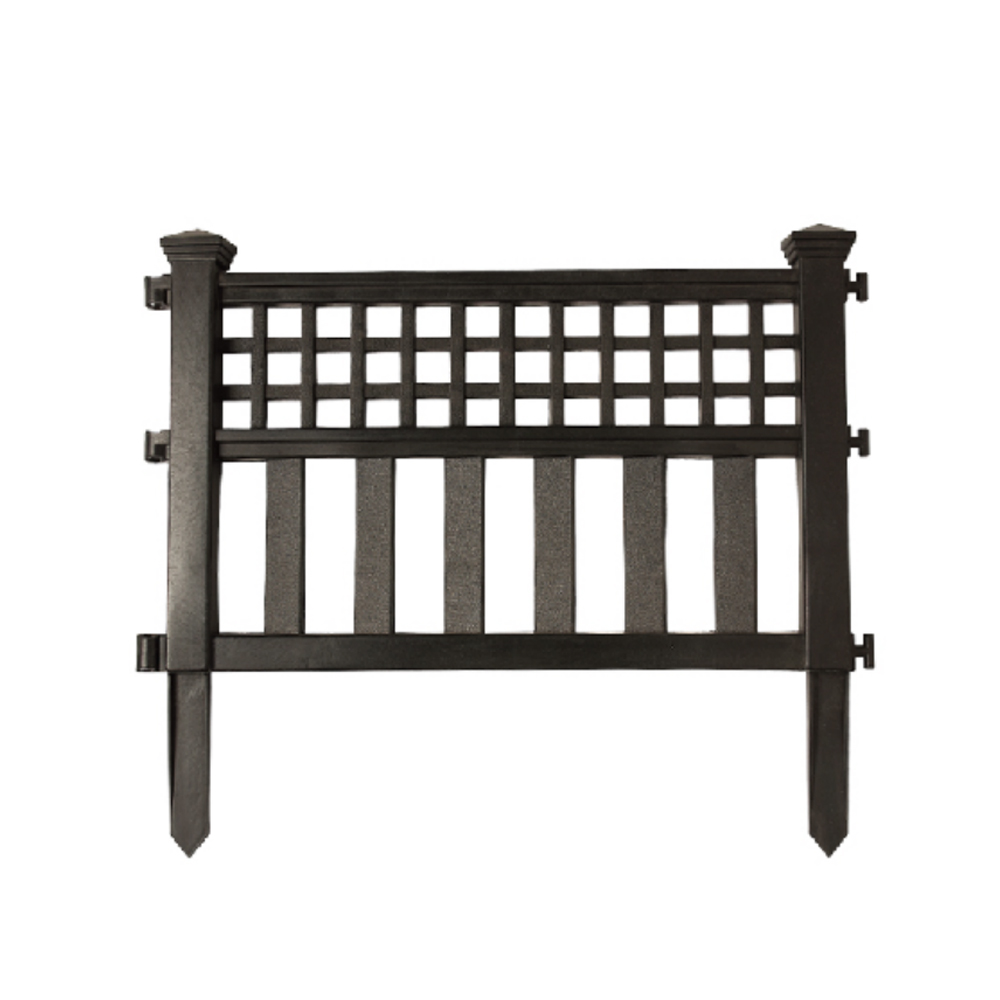 Outdoor cheap decorative garden rustproof landscape ornamental panel patio flower bed fencing plastic fences