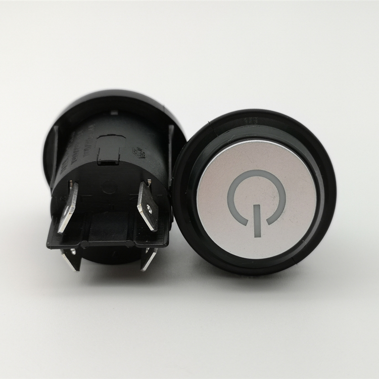 SAJOO 4 Pin 16A 250VAC мощный кнопочный переключатель Высокое Качество TUV UL сертификация IP65 водонепроницаемые кнопочные переключатели со светодиодом