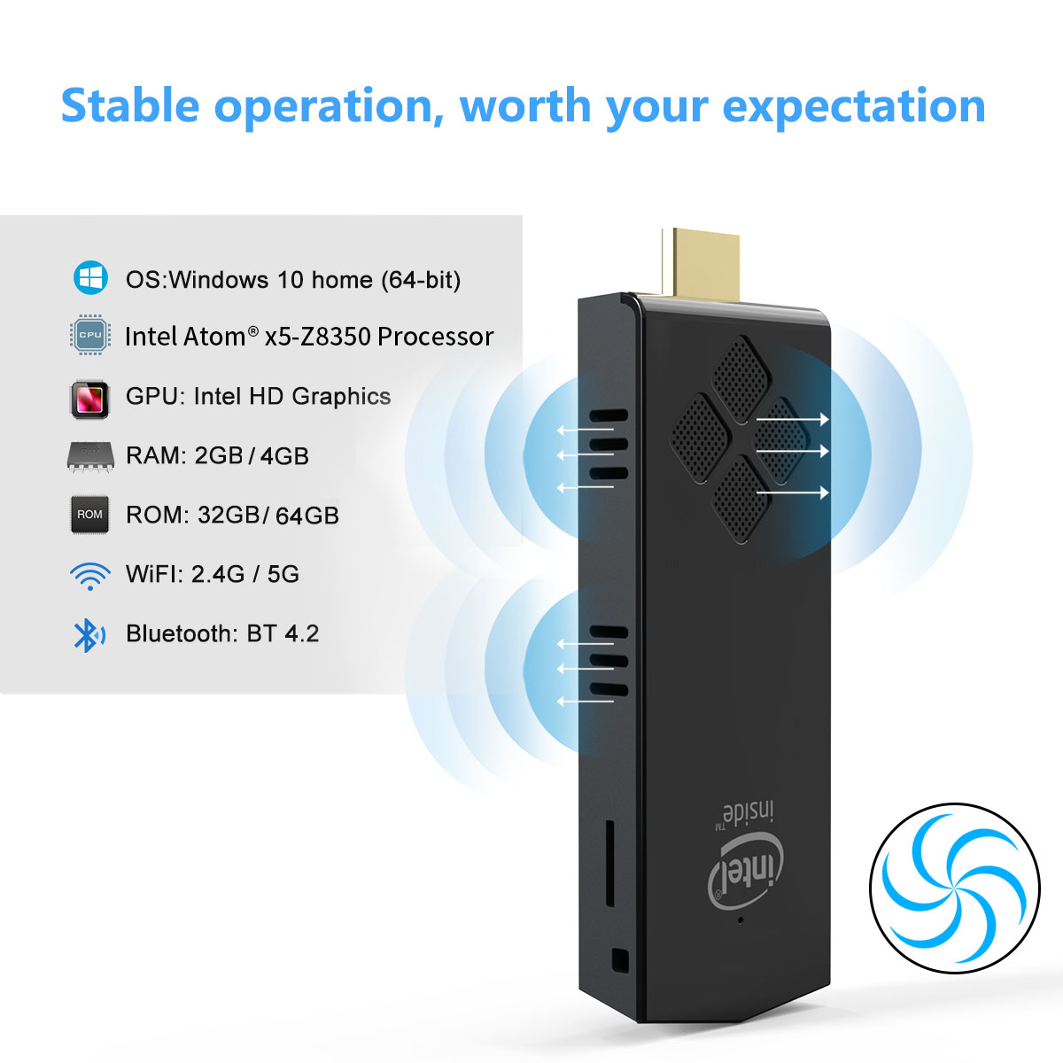CYX Мини ПК модель T5 портативный ПК GPU Gen8-LP 10 12EU Micro USB 5V/2.5A inter Мини карманный ПК