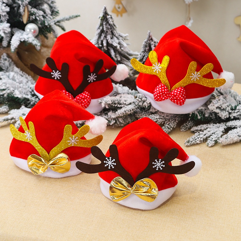 28*40cm Santa Christmas Hat Holiday Hat Party Gift Christmas Decoration Supplies