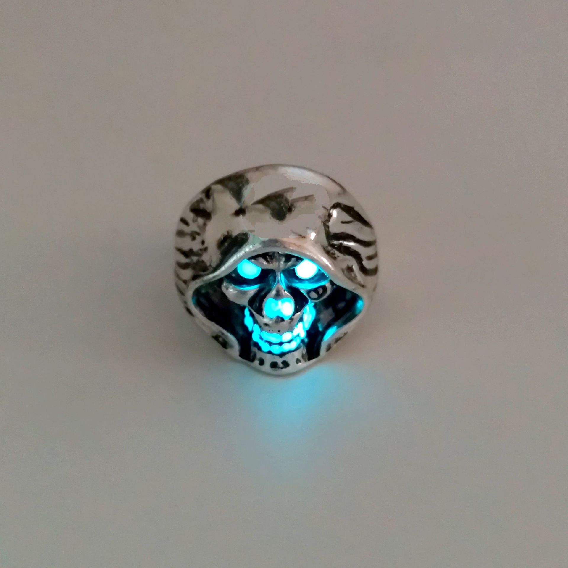 New Arrival Halloween Skull Glowing Finger Ring in the Dark Vintage Rings Jewelry Fidget Ring for Men and Women