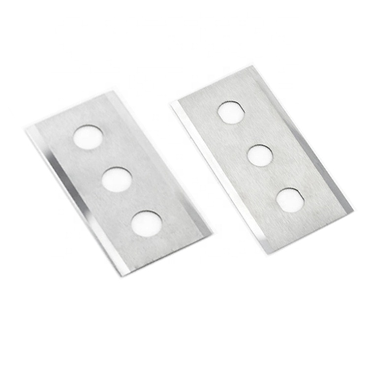 High Quality Tungsten Carbide Film Cutting Knife Industrial 3 Holes Razor Blades