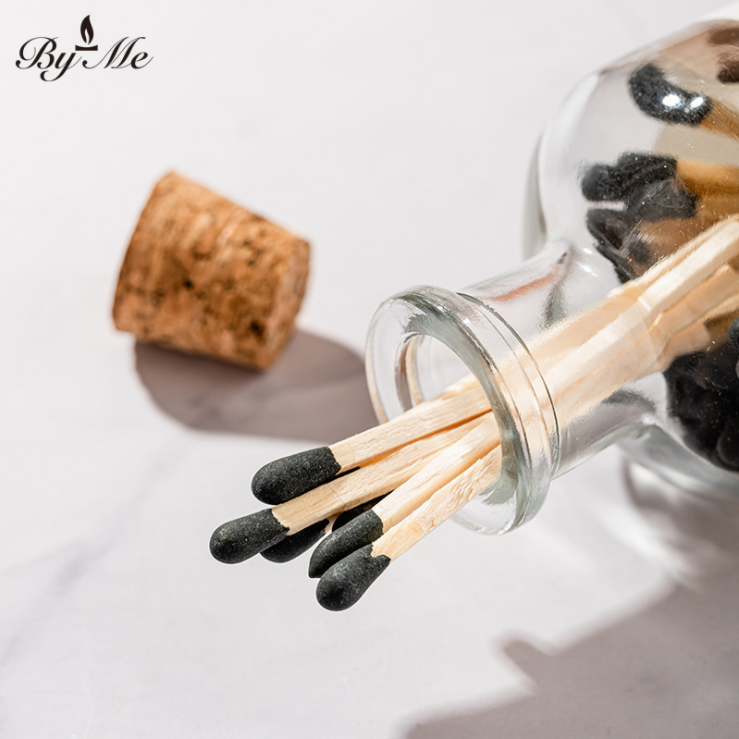 LLIGHTING LOVER Custom gift colored matches for candles in glass jar