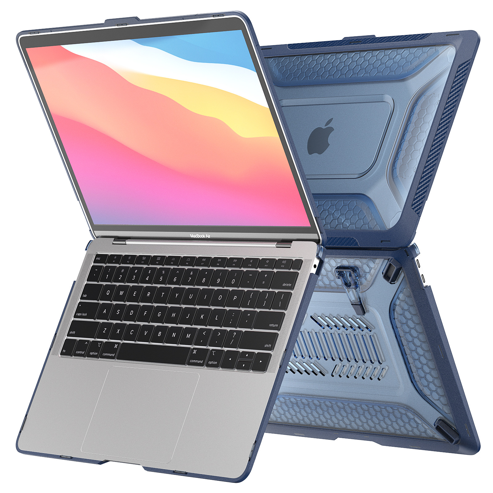 Прочный защитный чехол повышенной прочности с бампером из ТПУ для MacBook Pro 16 2021 выпущенный A2485 M1 Pro M1 Max