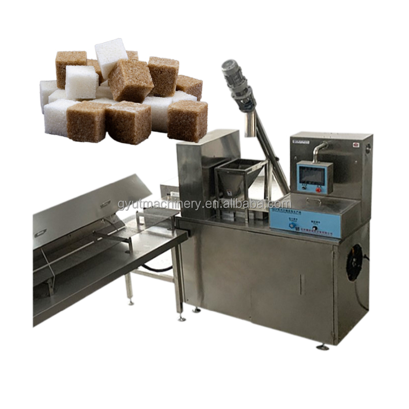 Commercial cubic rough cut white brown tea coffee lump sugar forming cube Sugar Press Machinery