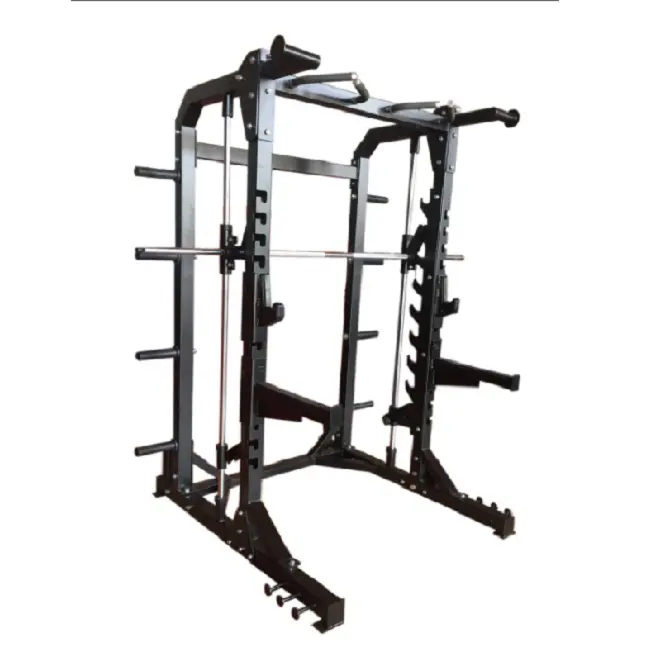Q235 Steel Tube Power Cage Squat rack/Smith Combination for Weight Loss Training