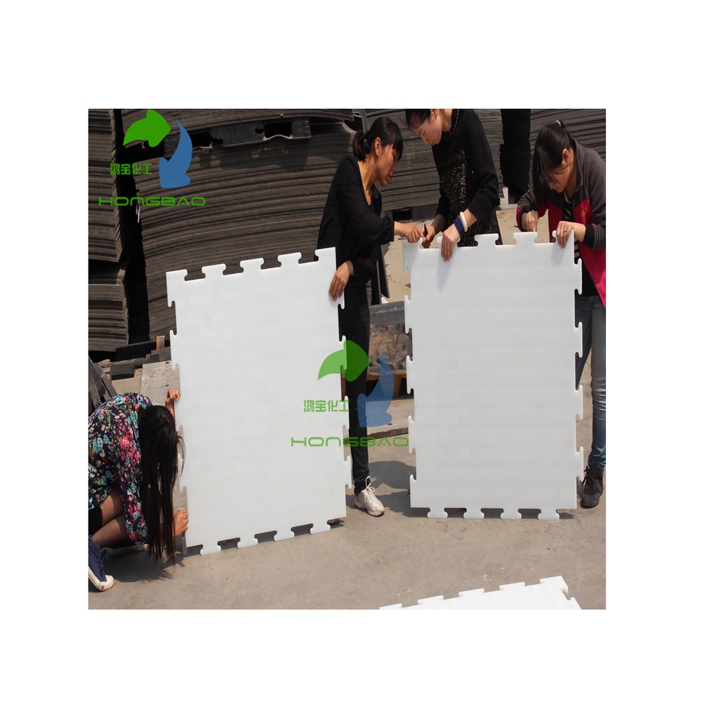 synthetic ice hockey rink sheet/Shandong artificial ice rink board/Ningjin self-lubricating plastic ground floor