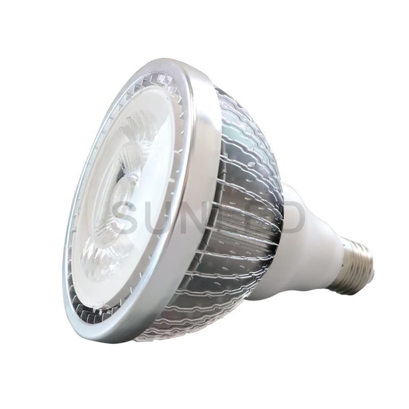 Stable voltage par38 18w led cob spotlight 3000k angle 24 agree ac220v dimmable led spotlight e27