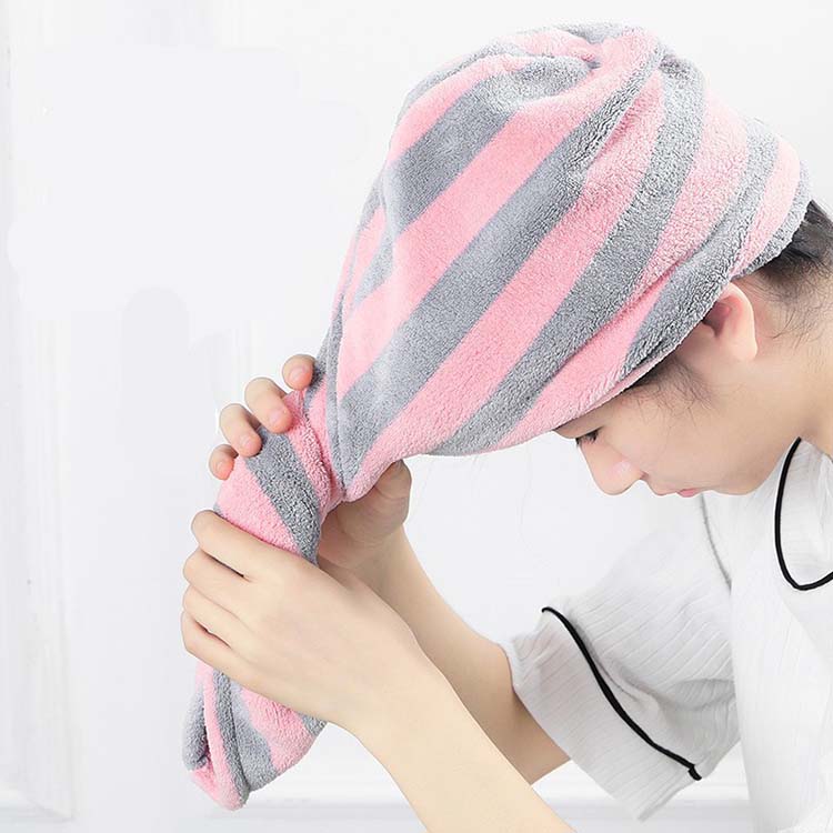 Ultra Plush Microfiber Hair Towel Wrap for Women/Ultra Absorbent Twist Hair for Drying Curly/Long & thick hair