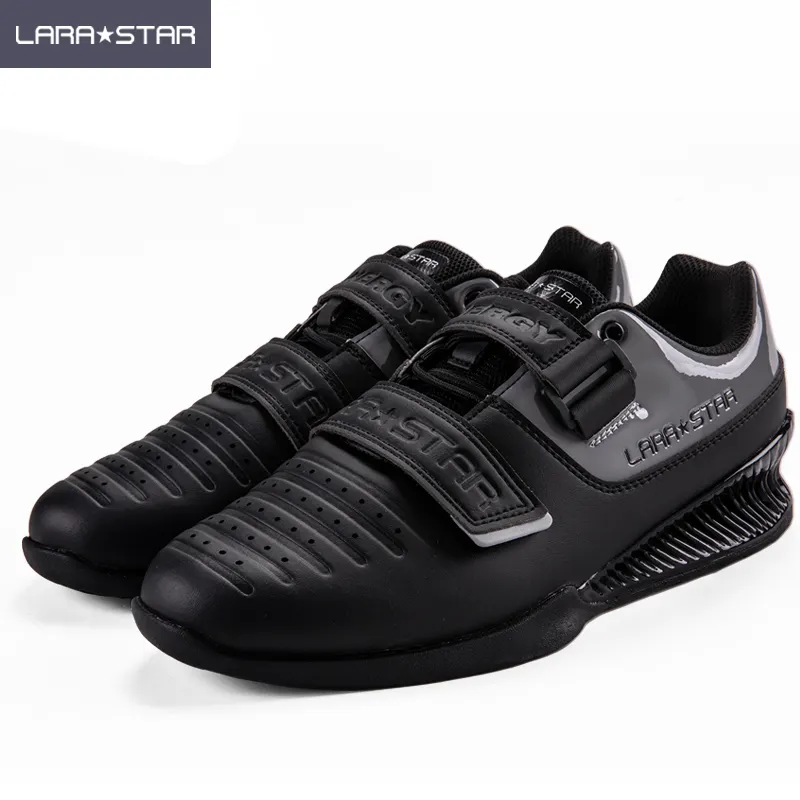 LS0093 Fitness Custom squat shoes powerlifting weightlifting shoes rubber shoes