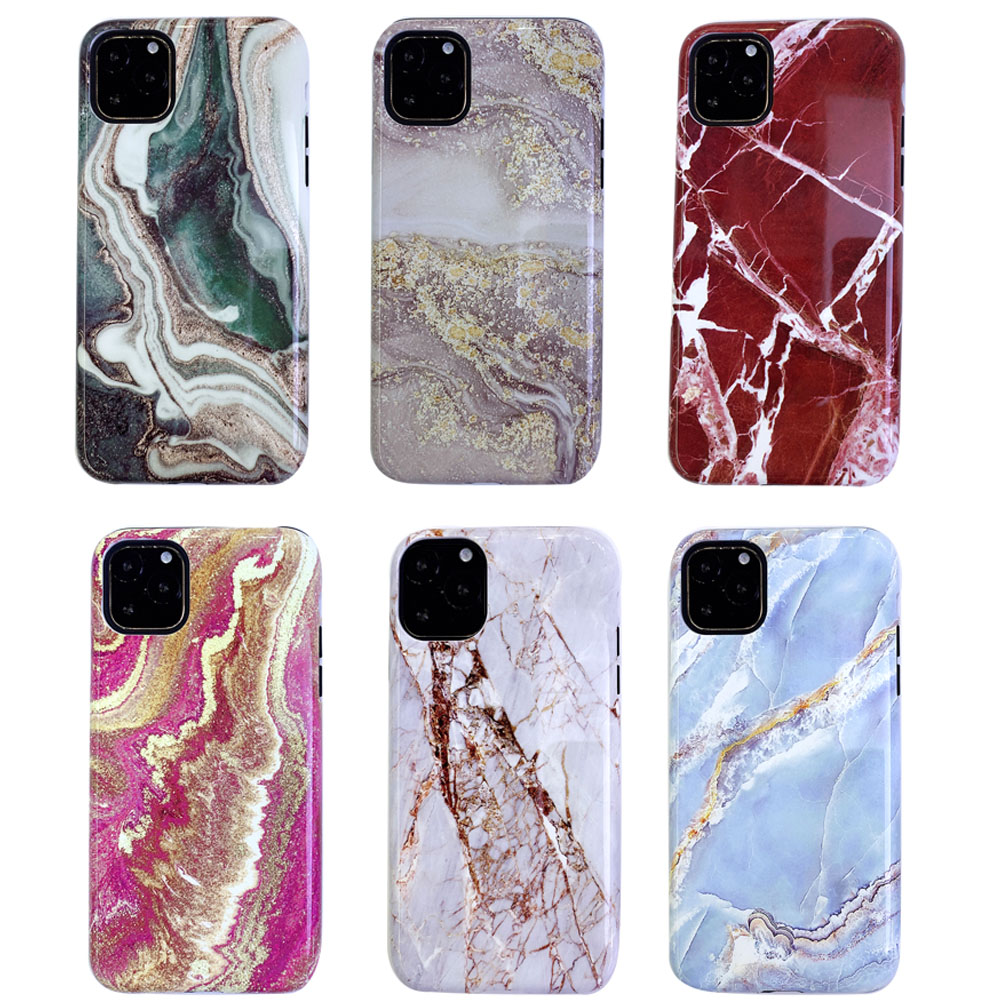 Модный чехол для iPhone 11 Pro Max, полностью Защитный матовый IMD мраморный Ударопрочный Мягкий чехол из ТПУ для iPhone 11 Pro Max, 360