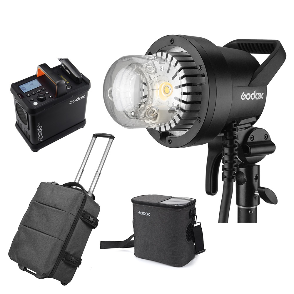 Внешняя вспышка Godox AD1200 Pro 2,4G TTL, комплект питания 1200 Вт, студийная вспышка для камеры с литиевой батареей