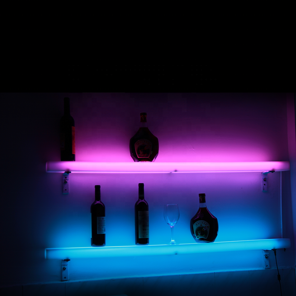 Водонепроницаемая светодиодная полка для бутылки rgb с изменяющимся цветом, светодиодная винная полка с подсветкой