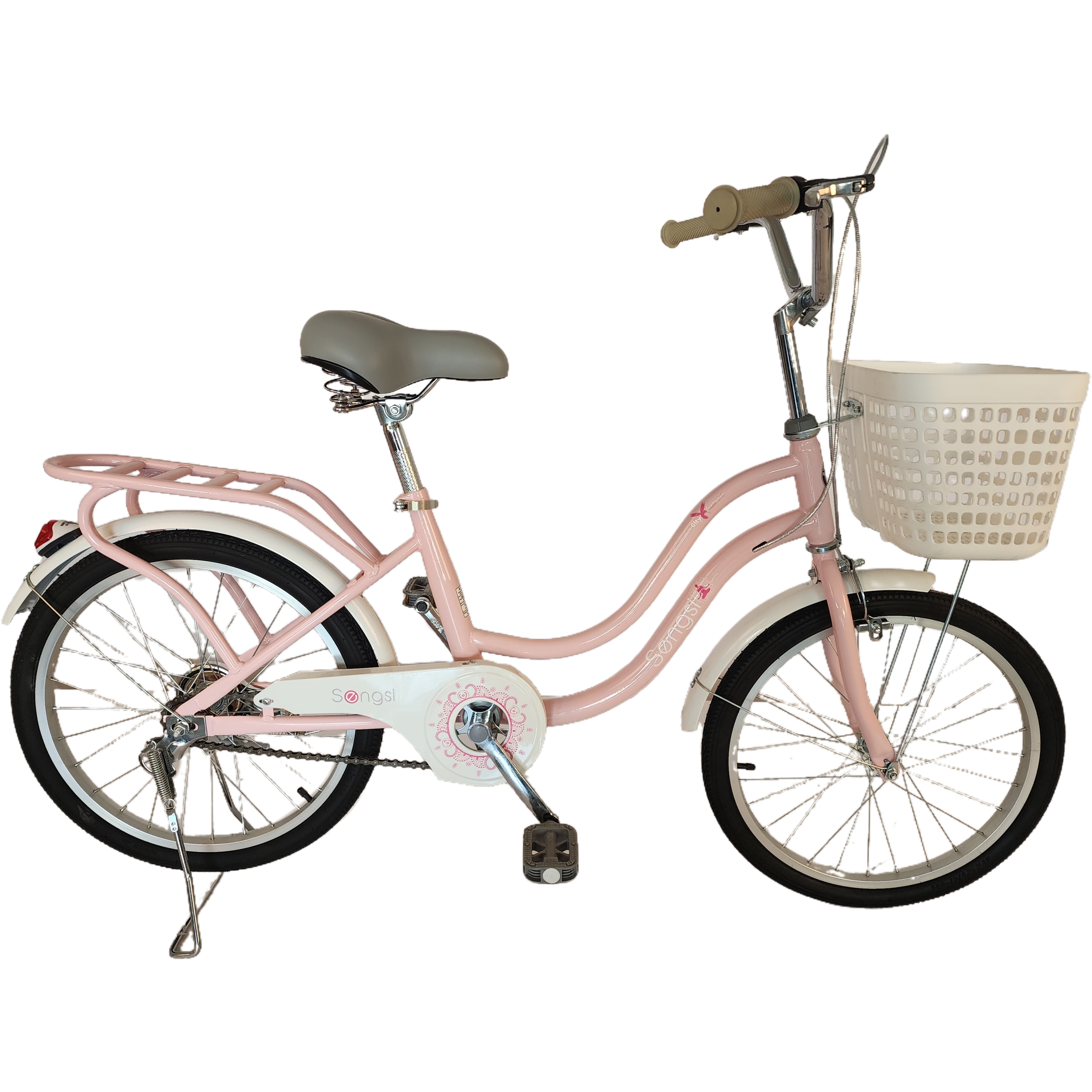 Comfortable and Breathable City Bicycle with New Pedals and Plastic Chain Case for Urban Commute