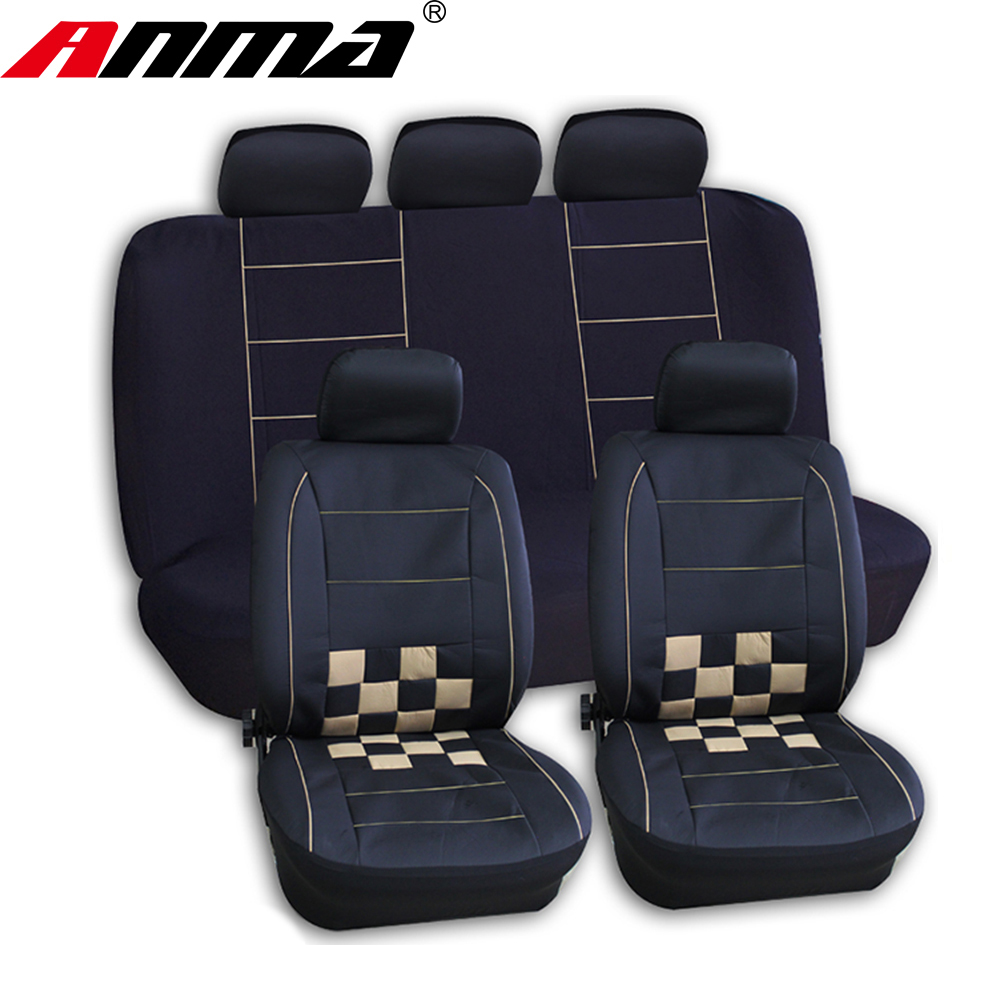 9 Pcs PU leather luxury car seat cover