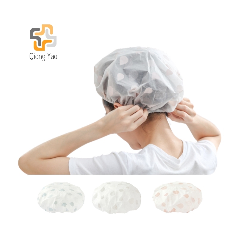Fashionable Thickened EVA Waterproof Shower Cap For Showering Bathing And Shower Care Hat