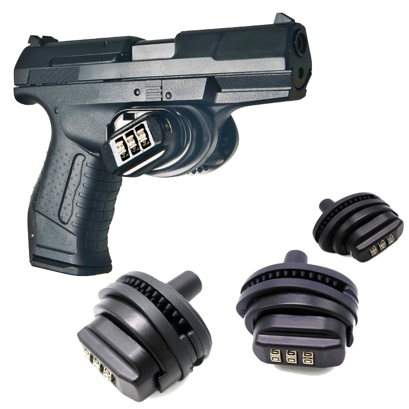 Цифра защиты курок пистолета чехол с замок кодовый безопасный Pick Gun замок
