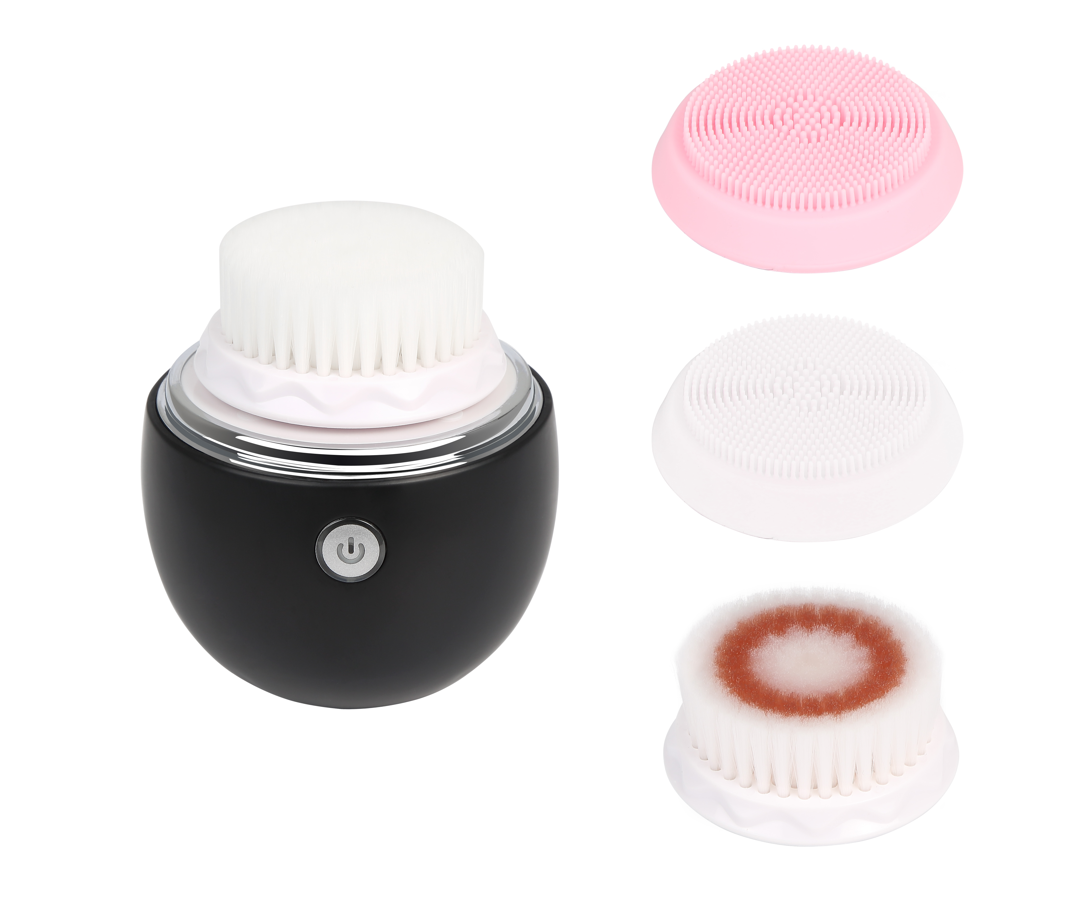 best selling beauty product Wireless Charging Electric Ultrasonic Face Massager Silicone Facial Cleansing Brush