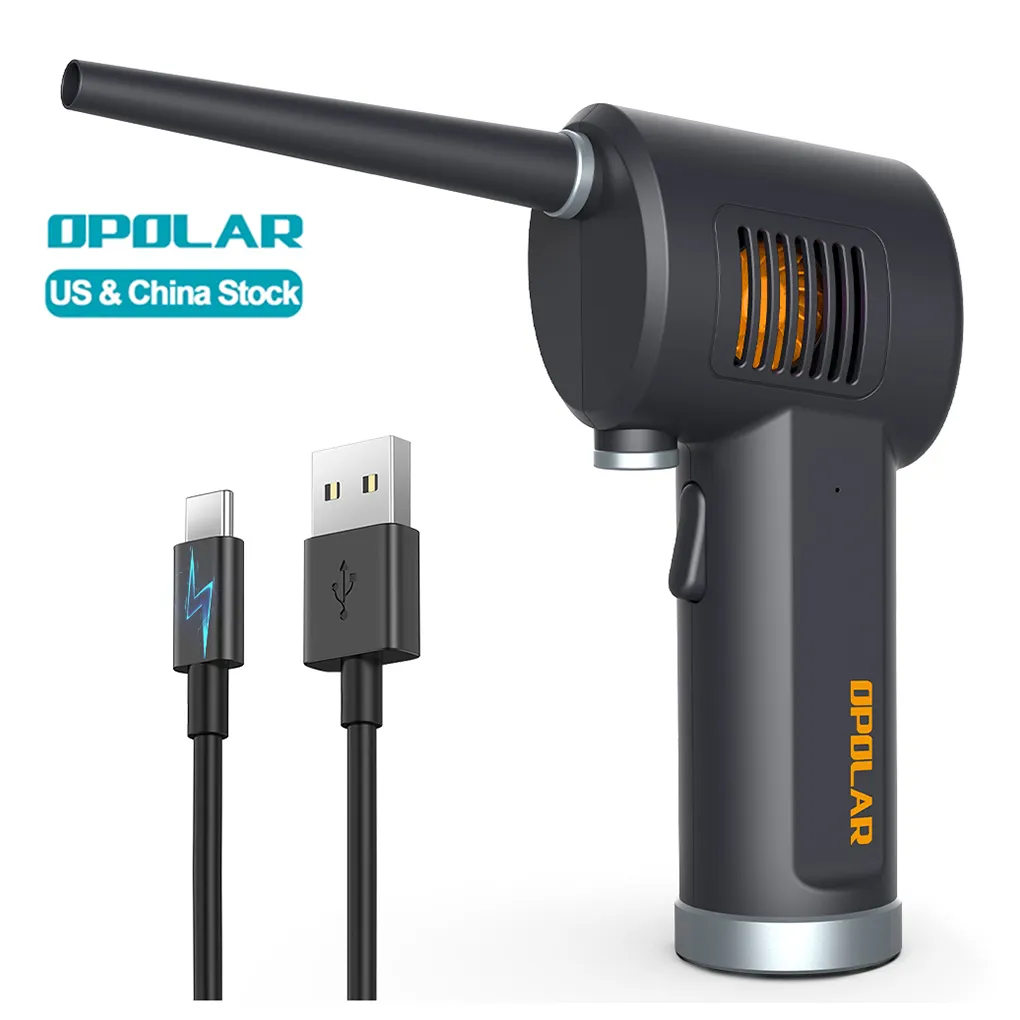 OPOLAR HOT Selling Cordless Air Auster 6000mAh Battery Operated 33000 RPM High Power for Cleaning Computer Keyboard Air Duster