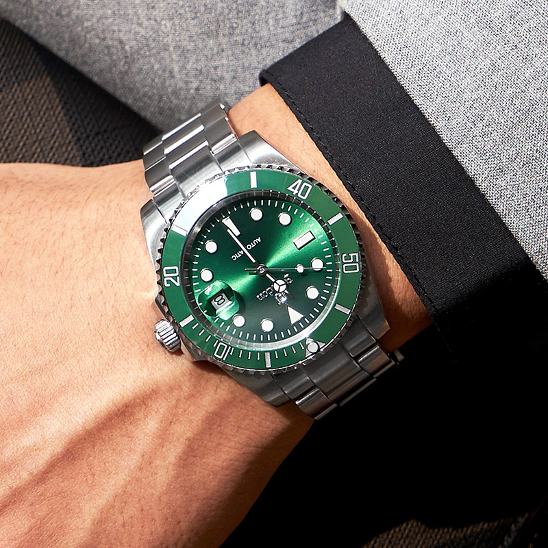 Rolexables Waterproof Full Stainless Steel Japan Movt Automatic Mechanical Diver Watch