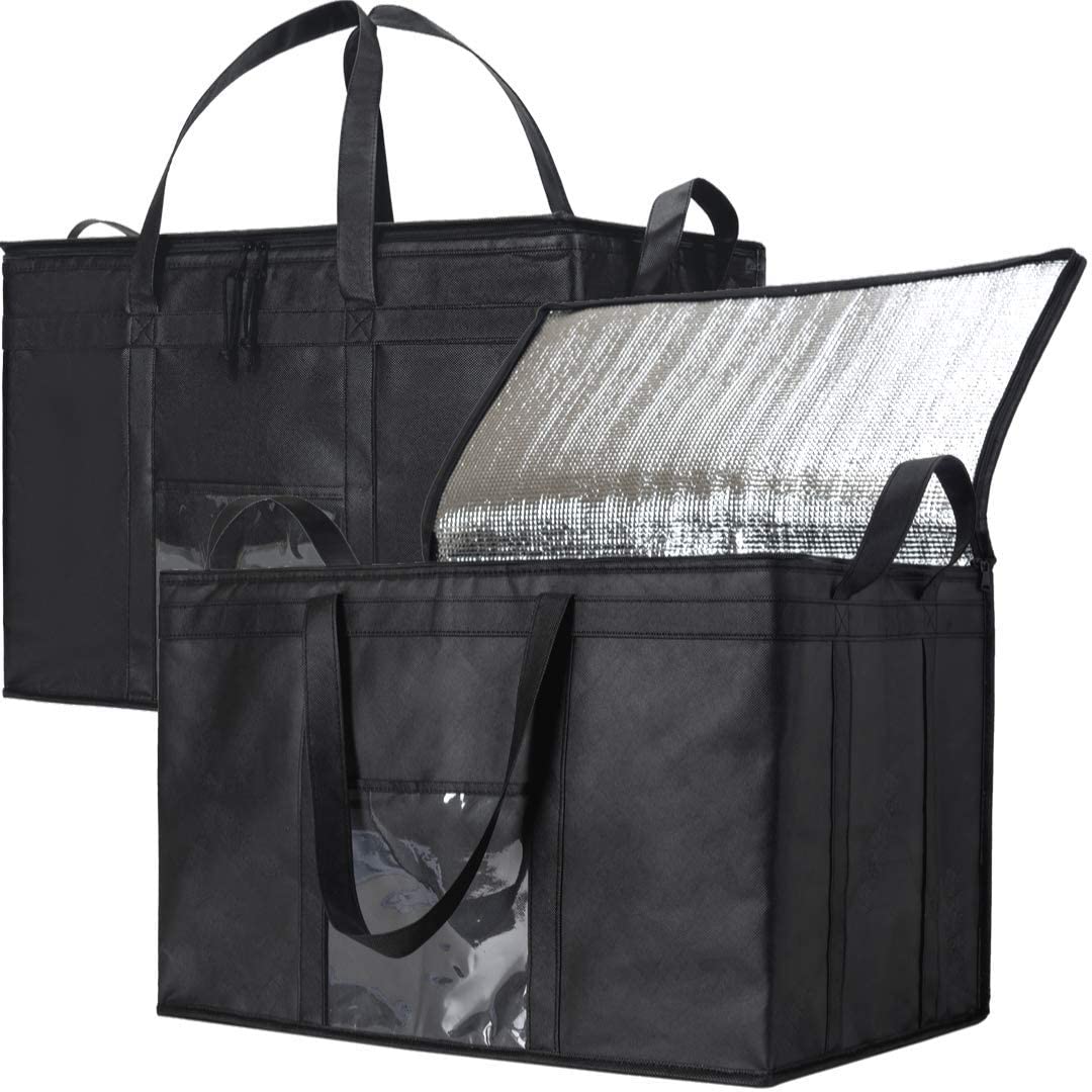 Custom Eco-Friendly Restaurant Food Grocery Shopping Bags Insulated Reusable Non Woven Cooler Bag