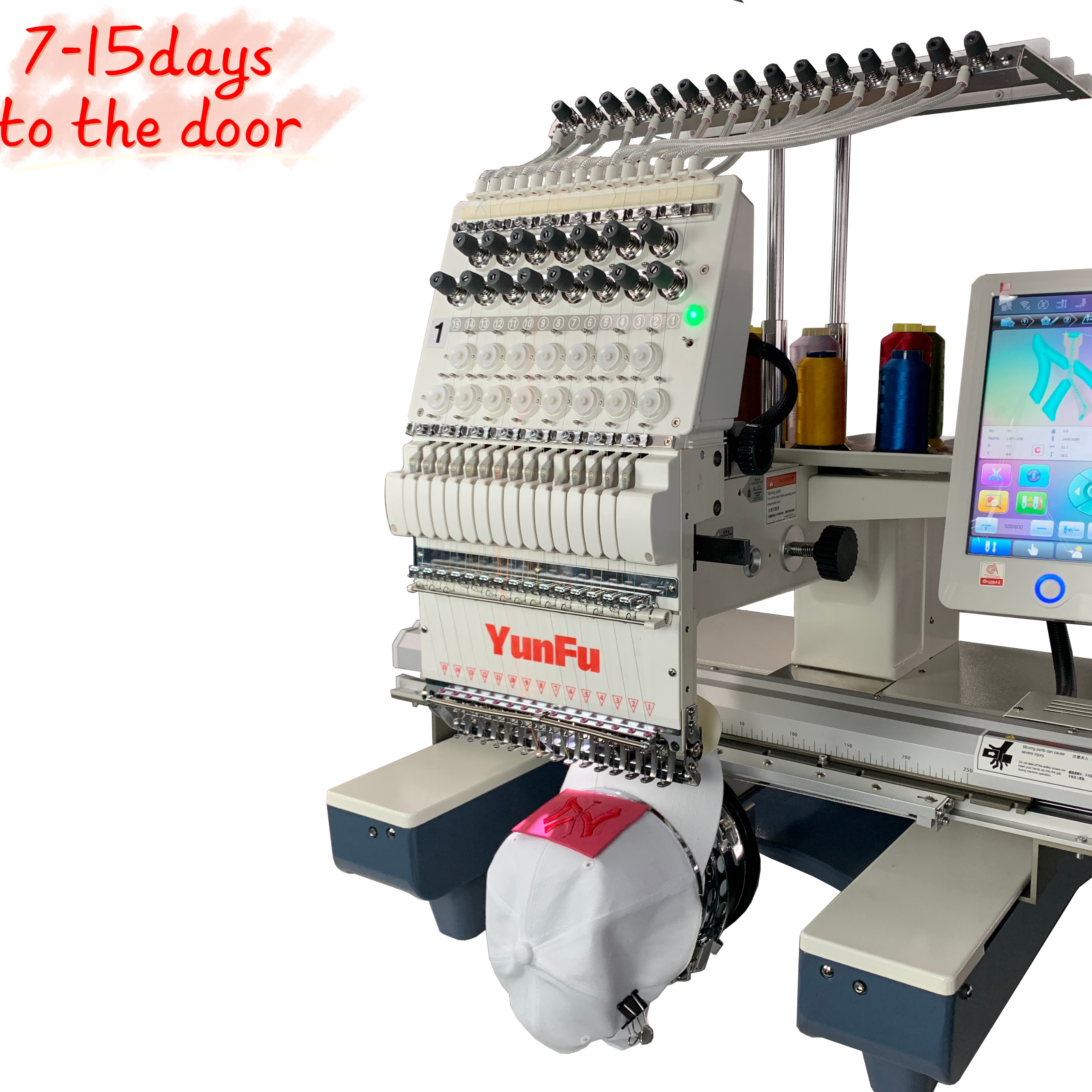 Doorstep Delivery Cap Patch 3D Flat Shoes Sock Automatic Computer Embroidery Machine Computerized Single Head Embroidery