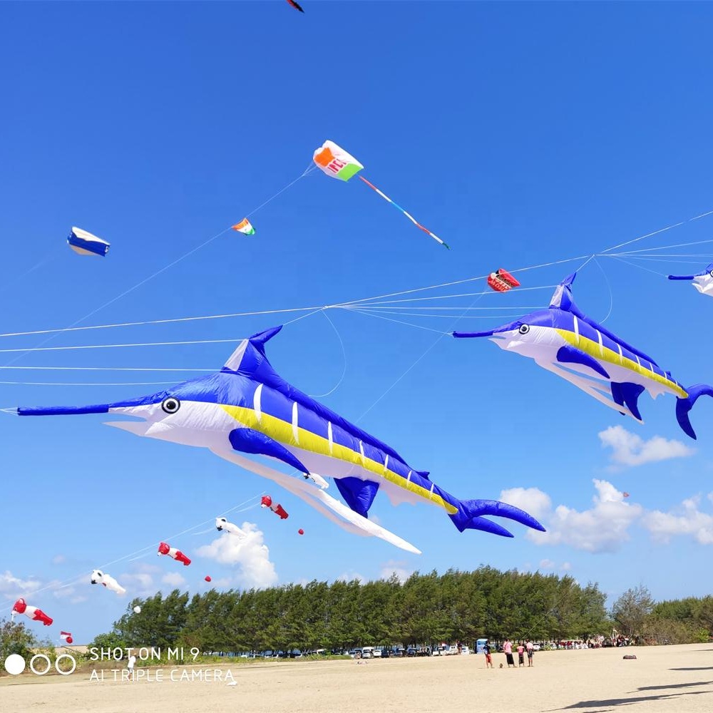7 м воздушный змей Blue Marlin из Weifang Kaixuan Kite