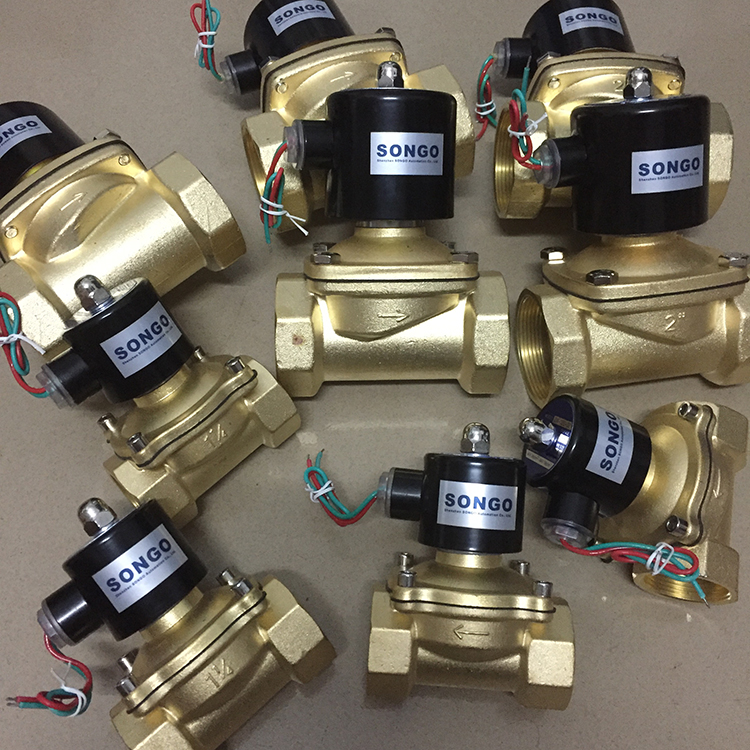 Электрический 12V 24V BSP NPT нормально закрытый открытый 2 Way диафрагма с твёрдым анодированным покрытием, магнитное управление латунный газовый Воздух Вода электромагнитный клапан