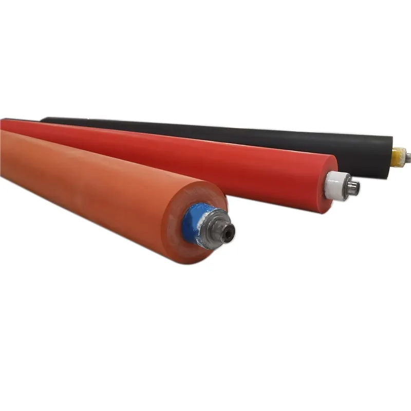 China  Factory Direct Sales Hot Stamping Rollers Heat Resistant Silicone Rubber Roller