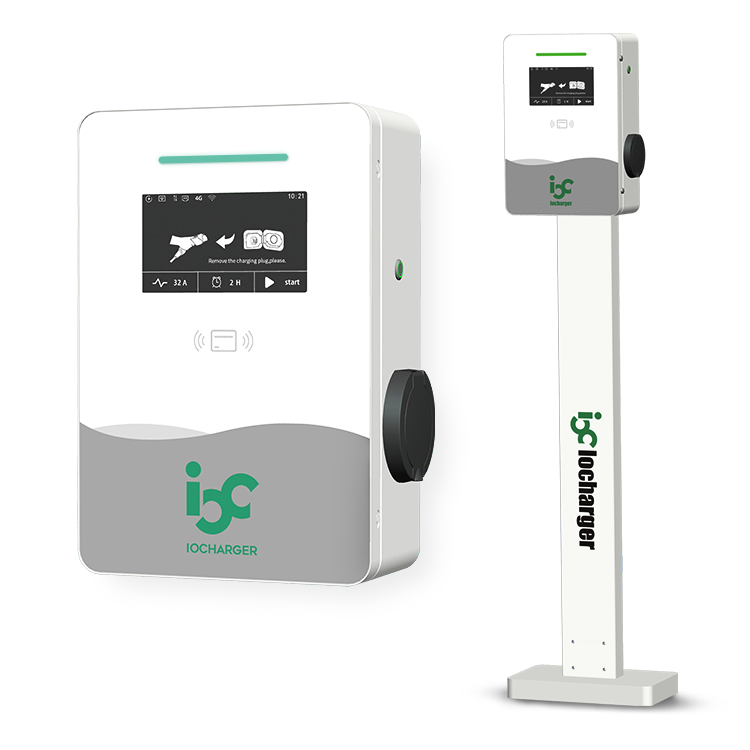 Зарядная Станция level2 ev wallbox 7 кВт, тип 2 22 кВт, напольная зарядная станция OCPP ev с поддержкой поворота фазы для электрического автомобиля