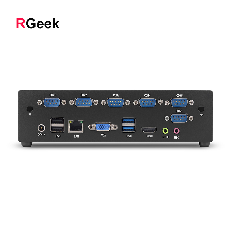 RGEEK T54 2019 индивидуальный ODM Мини безвентиляторный Тонкий настольный ПК J1900 i3 i5 i7 barebone Mini Pico ITX компактный компьютер