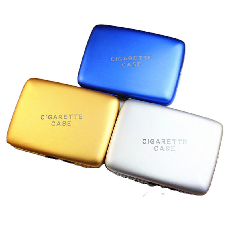 China Wholesale Custom Multifunctional Cigarette Box Aluminum Automatic Cigarette Holder Cover with Lighter