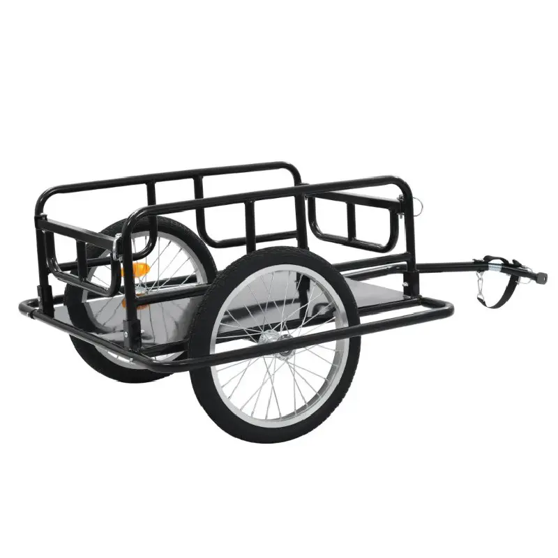 50 kg Load Capacity Steel Foldable Bike Cargo Trailer Bicycle Cart Stroller Wagon Cargo Trailer