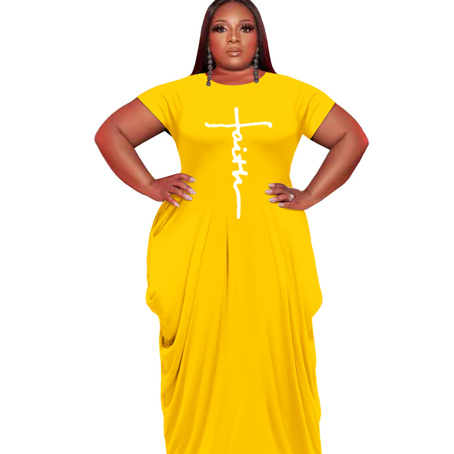 FallWomen Clothes Long Sleeve Casual 5Xl Plus Size Dress Women Clothing Plus Size Women'S Dresses