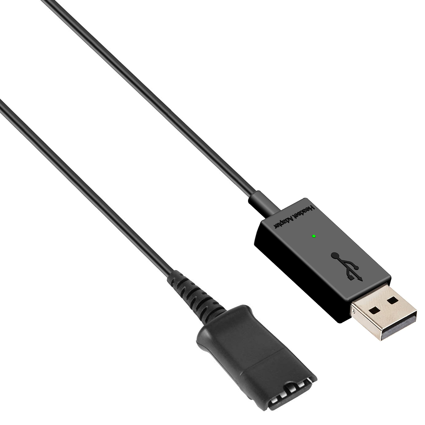Адаптер A12 DA70 с быстроразъемным кабелем QD и USB-штекером, совместимый с наушниками Plantronics и VoiceJoy