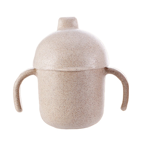 Wheat Stalk Children Baby Coffee Cup Custom Logo Durable And Environmentally Friendly Handle Duckbill Cup