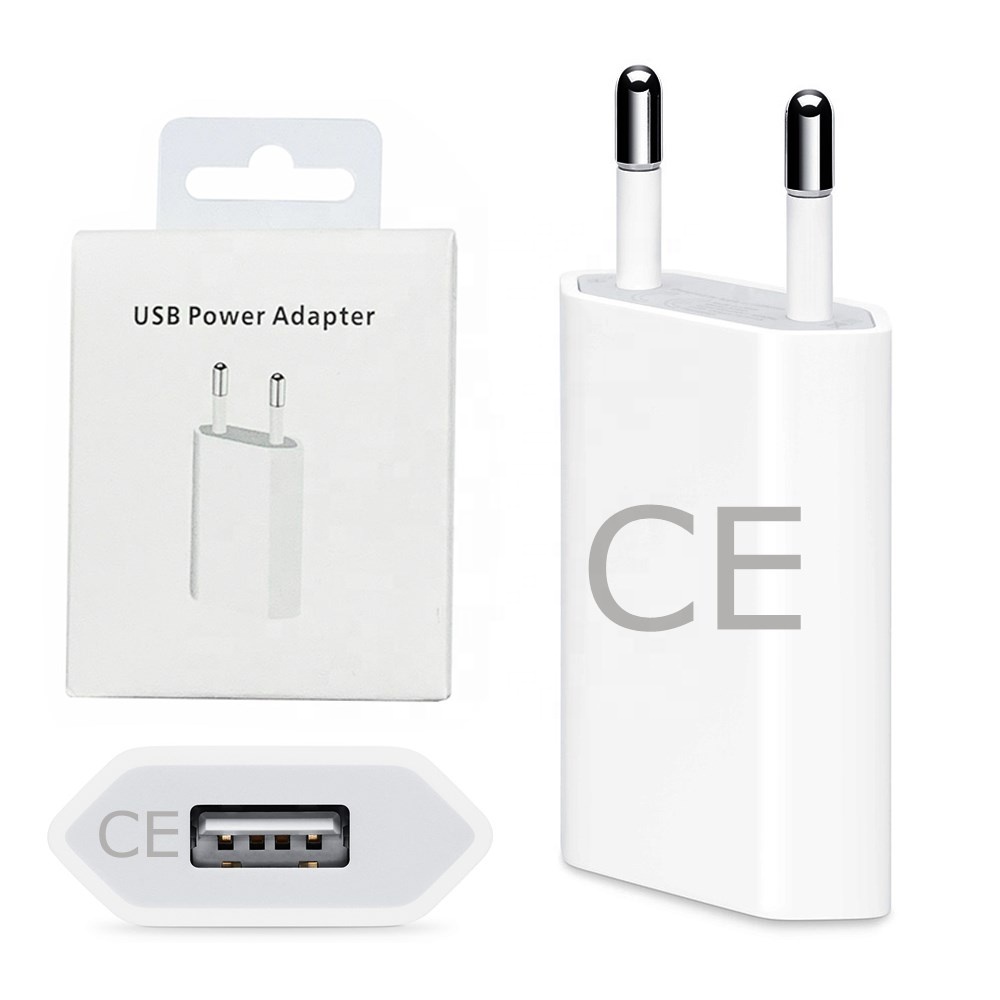USB зарядное устройство 5 Вт с Европейским сертификатом соответствия, адаптер питания для мобильных телефонов ЕС/Великобритании/США/Австралии, портативная настенная USB зарядка для iphone apple 5671112pro