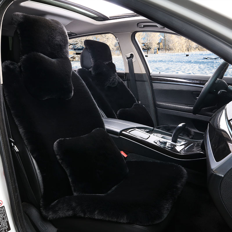 Оптовая продажа дешевые чехлы для автомобильных сидений полный сиденья Зимние Теплые универсальные кожаные, с искусственным мехом, подушки сиденья автомобиля
